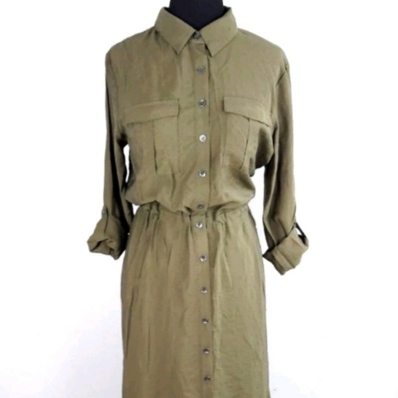 🌟SOLD🌟Anthropologie Maeve Shirt Dress - Picture 3 of 8